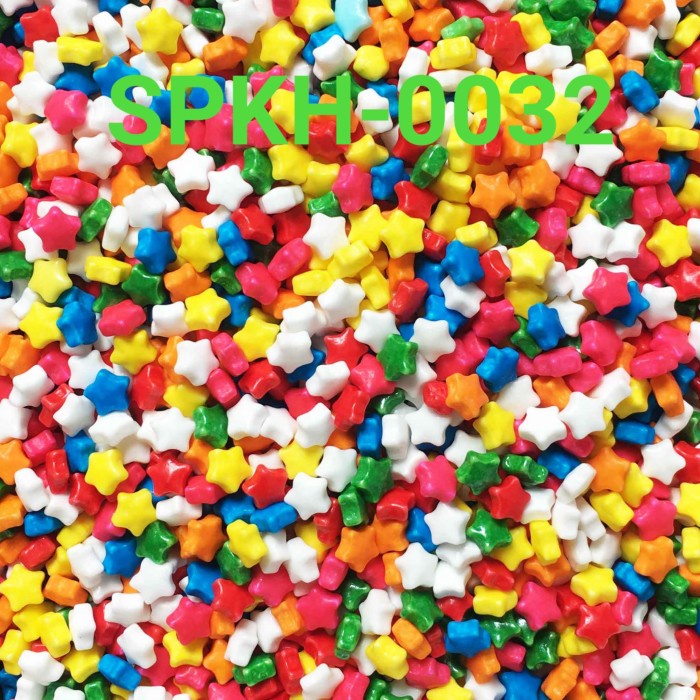 

SPKH-0032 SPRINKLES SPRINKLE SPRINKEL 500GR BINTANG RAINBOW TERMURAH