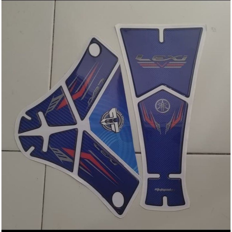 Sticker Stiker Timbul Resin Deck pad Tankpad Yamaha Lexi 125