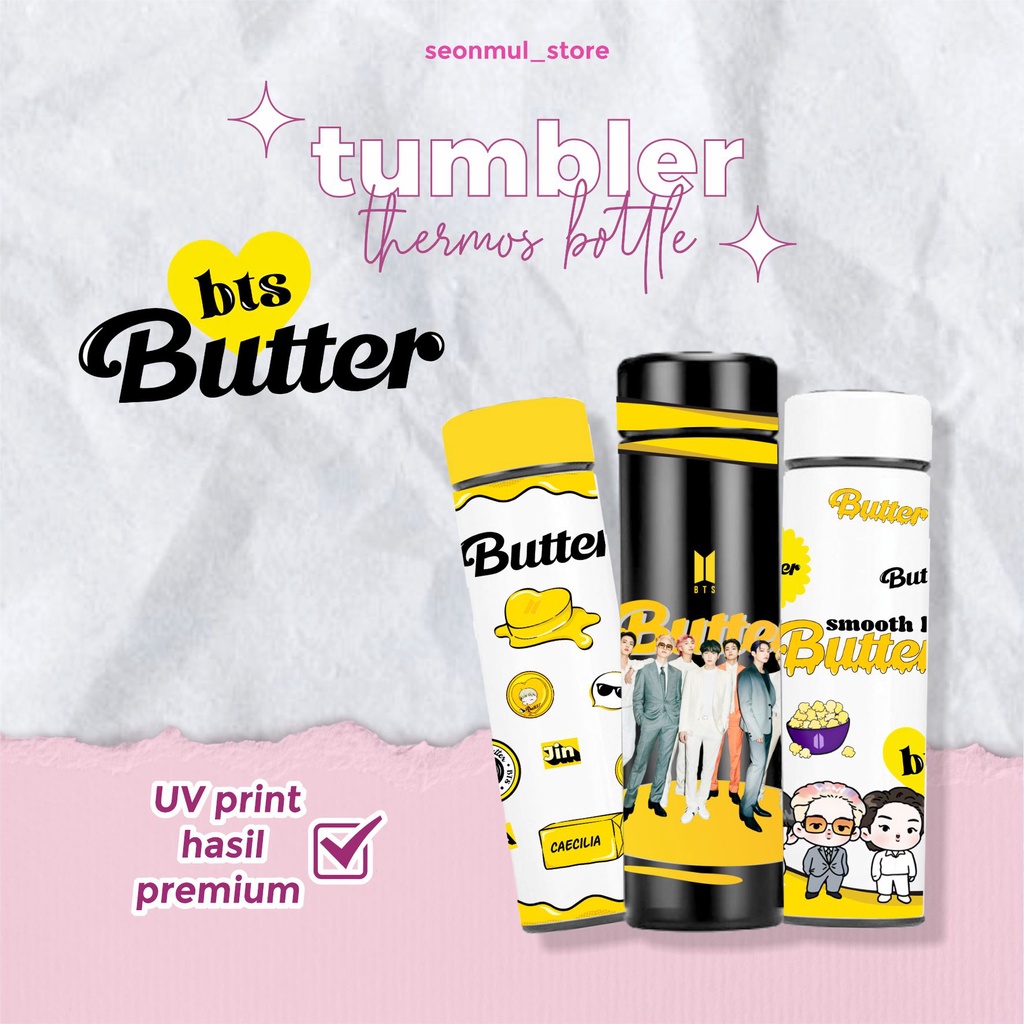 TERBAIK!!! BOTOL MINUM KPOP BTS / TUMBLER KPOP BTS BUTTER