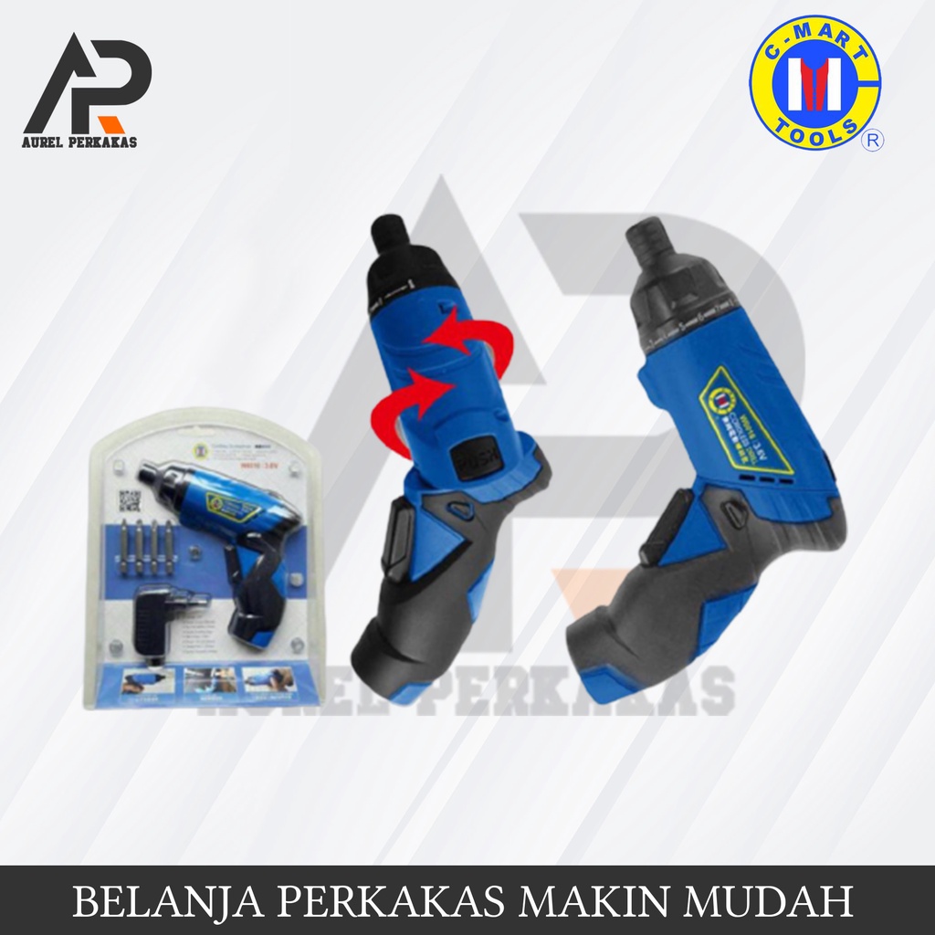 Cordless Drill 3.6V/Mesin Obeng Baterai C-Mart CW0016