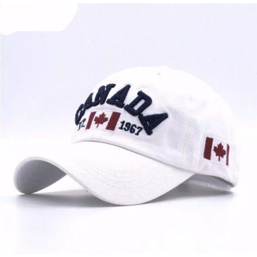 Topi Baseball Canada  Hat Cap Casual Sport Pria Wanita Distro