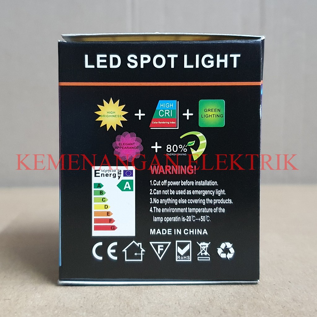 LAMPU HALOGEN SOROT COB LED E27 7W MANGKOK EURUTION / SPOTLIGHT FOKUS 7 WATT 7WATT 7 W 220V