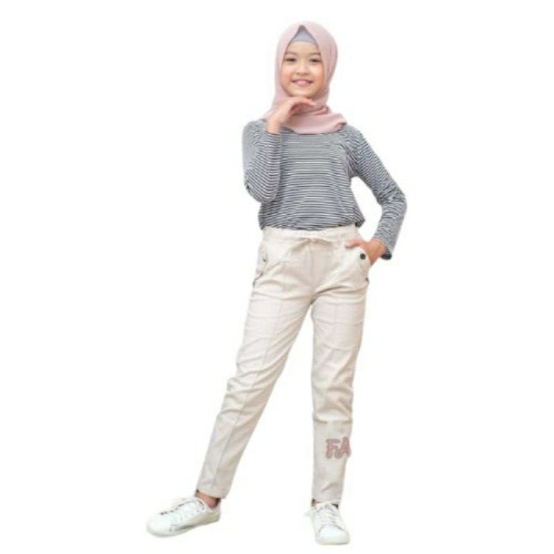 Celana Anak Baggy Pants Twill Combed / Baggy Pants anak perempuan 7-12 tahun / Celana baggy pants Anak Tanggung