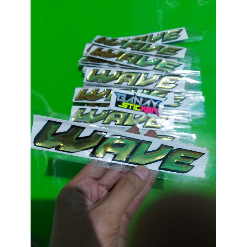 STICKER EMBLEM WAVE TIMBUL