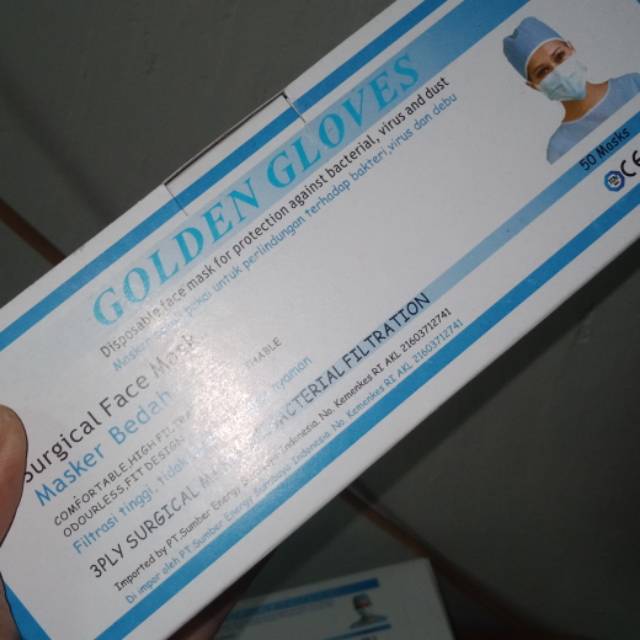 Masker golden gloves