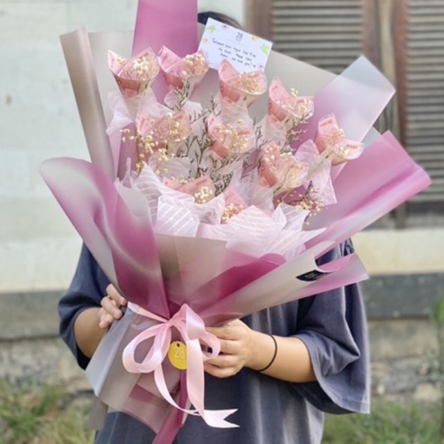 MONEY BOUQUET UANG ASLI NOMINAL 1 JUTA