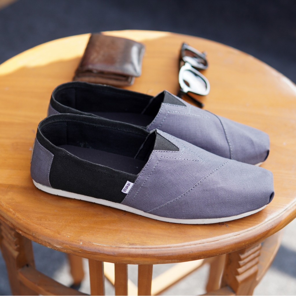 Sepatu Selop Pira Casual Slip On Wakai Murah Santai Fashion Pria Wanita Murah Berkualitas