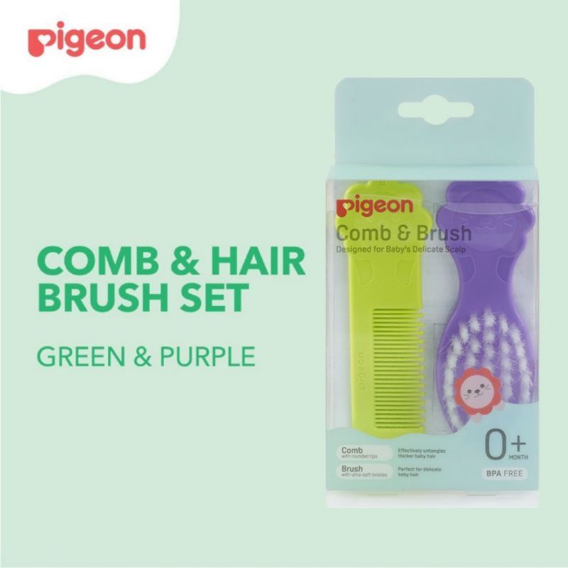 Pigeon Comb &amp; Hair Brush Set - Sisir Bayi