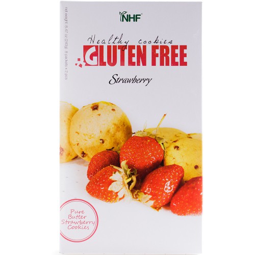 NHF Gluten Free Strawberry Cookies 180g Biskuit Bebas Gluten