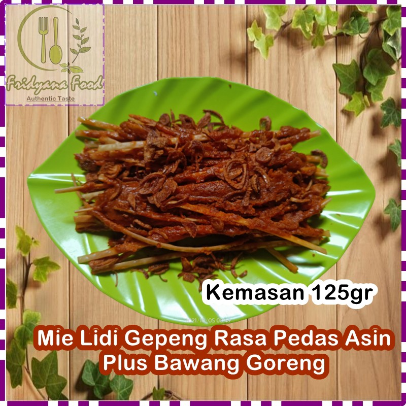 

125GR MIE LIDI GEPENG PEDAS ASIN/MI LIDI GEPENG/MIELIDI MILIDI/MI LIDI/MIE BITING/MI BITING RASA PEDAS ASIN