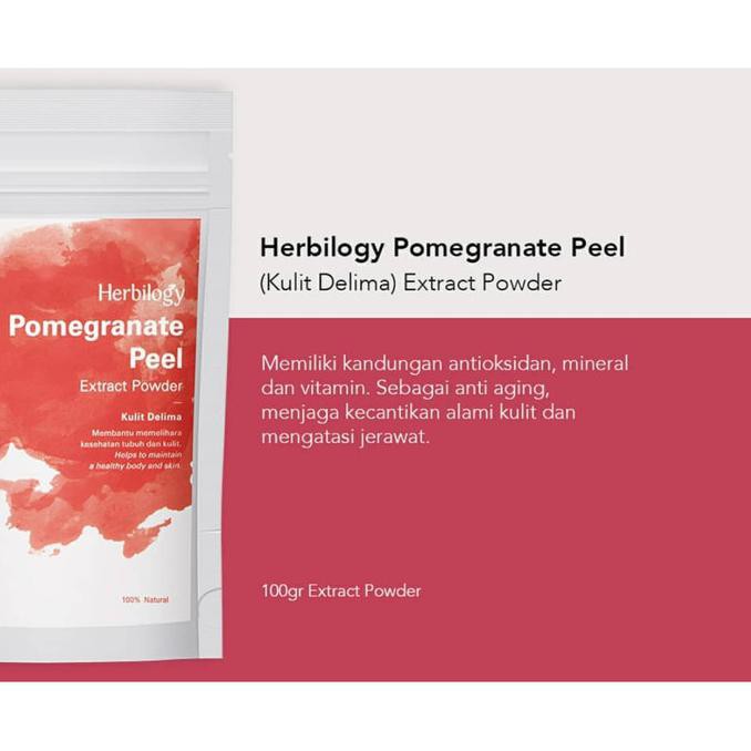 

✅New Herbilogy Pomegranate Peel Powder - Kulit Delima bubuk minum sehat ⭐⭐⭐⭐⭐