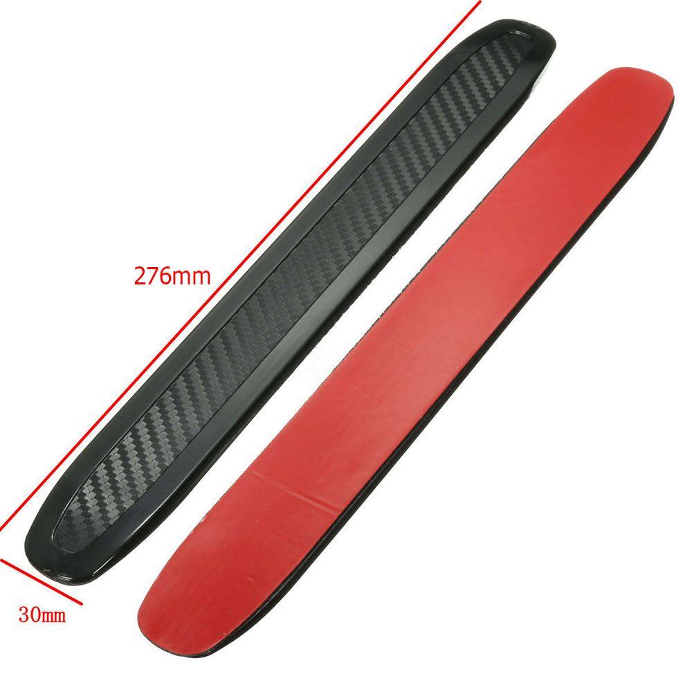 Populer 2Pcs Strip Bumper Mobil Universal Karet Carbon Scratch Guard