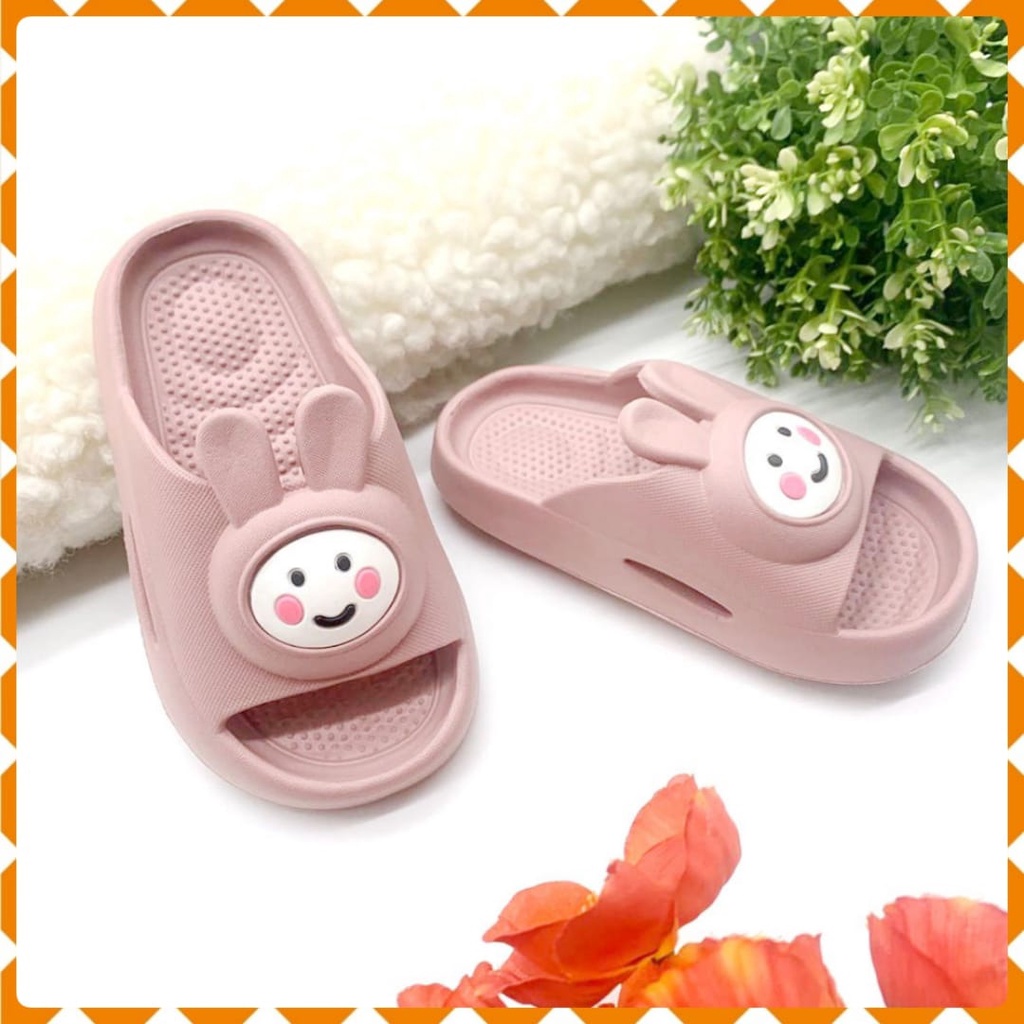 Sandal Anak-Anak Perempuan Sandal Selop Bahan Karet Terbaru Motif Boneka Size 24-29
