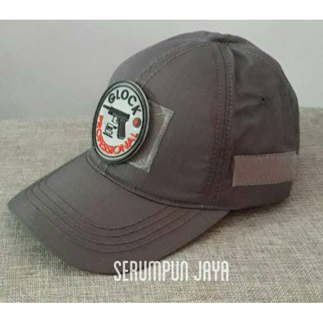 TOPI GLOCK - TOPI GLOCK BULAT - TOPI GLOCK VELCRO ABU
