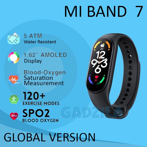 Mi Band Miband 7 AMOLED Jam Tangan Smartwatch Smart Band NON NFC Garansi Resmi