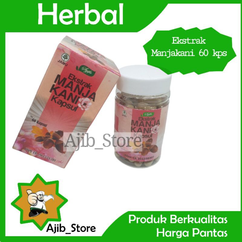 (100% ORI) Kapsul EKSTRAK MANJAKANI SYIFA isi 60 kpsl A302 obat herbal kewanitaan lancar haid