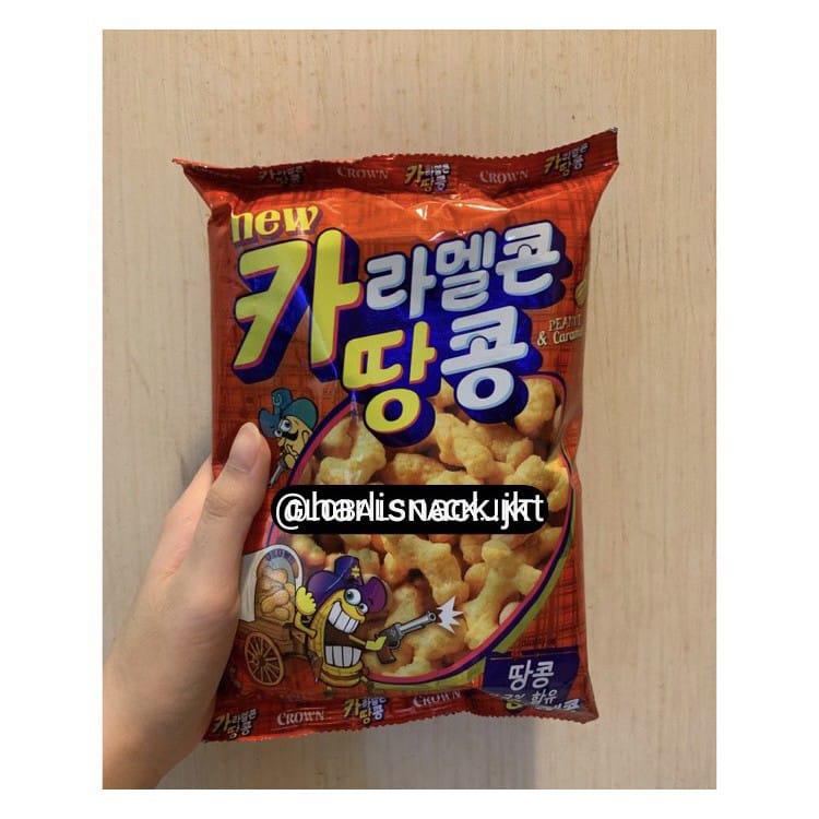 

ROWN CARAMEL CORN AND PEANUT - SNACK KOREA RASA JAGUNG DAN KACANG RASA KARAMEL