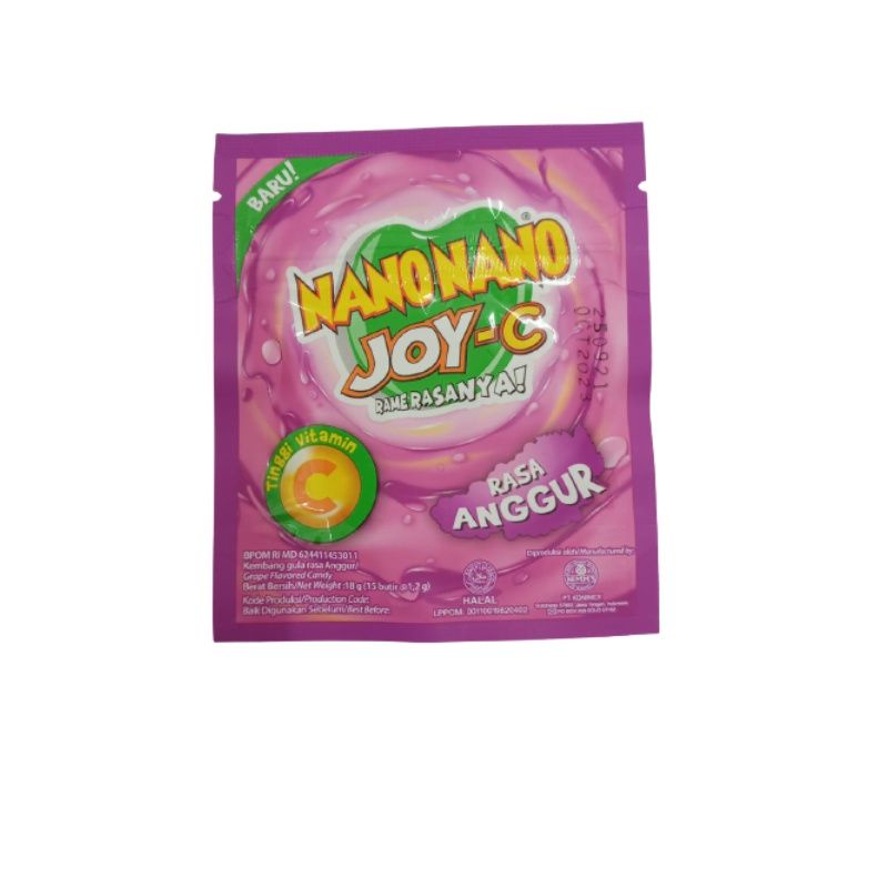 Permen NANO NANO JOY C candy isi 15 butir