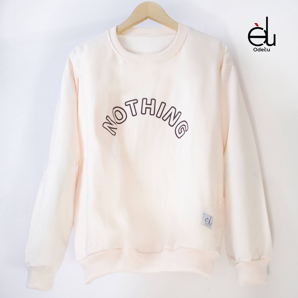 ODECU CREWNECK NOTHING SERIES SWEATER OVERSIZE WANITA PRIA