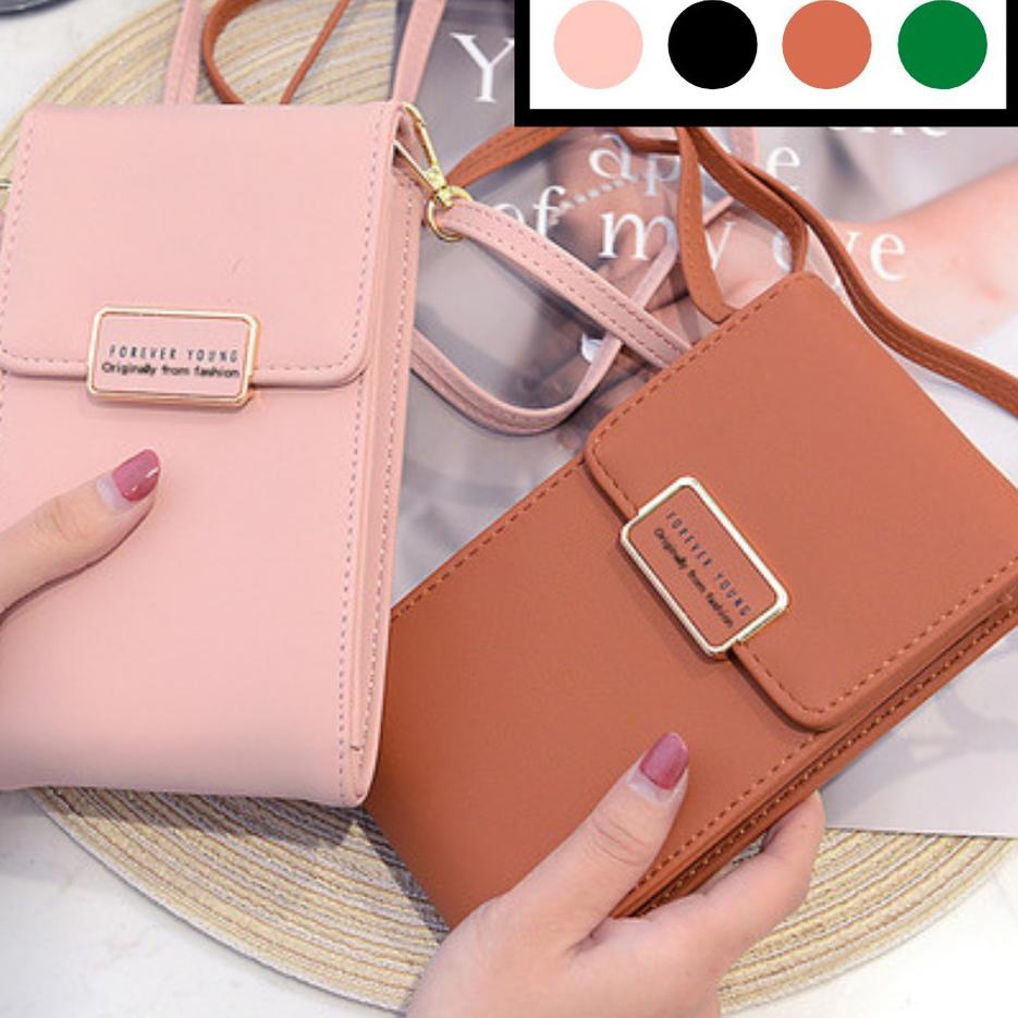 『8.8 COD』 DOMPET HP WANITA DANISA KULIT PREMIUM IMPORT TALI PANJANG BATAM  SELEMPANG KOREA FASHION M