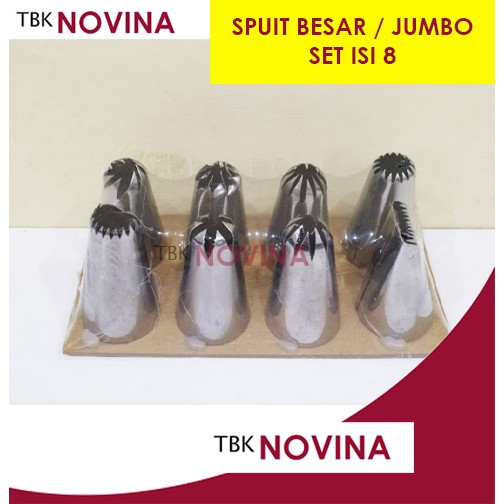 SPUIT BESAR SET ISI 8 / SPUIT JUMBO / SPUIT STAINLESS