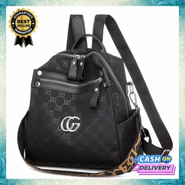 Tas Ransel Batam Wanita Cantik Import Kulit Tebal Ransel Azela D20233 Fashion Wanita Restok 254 Back