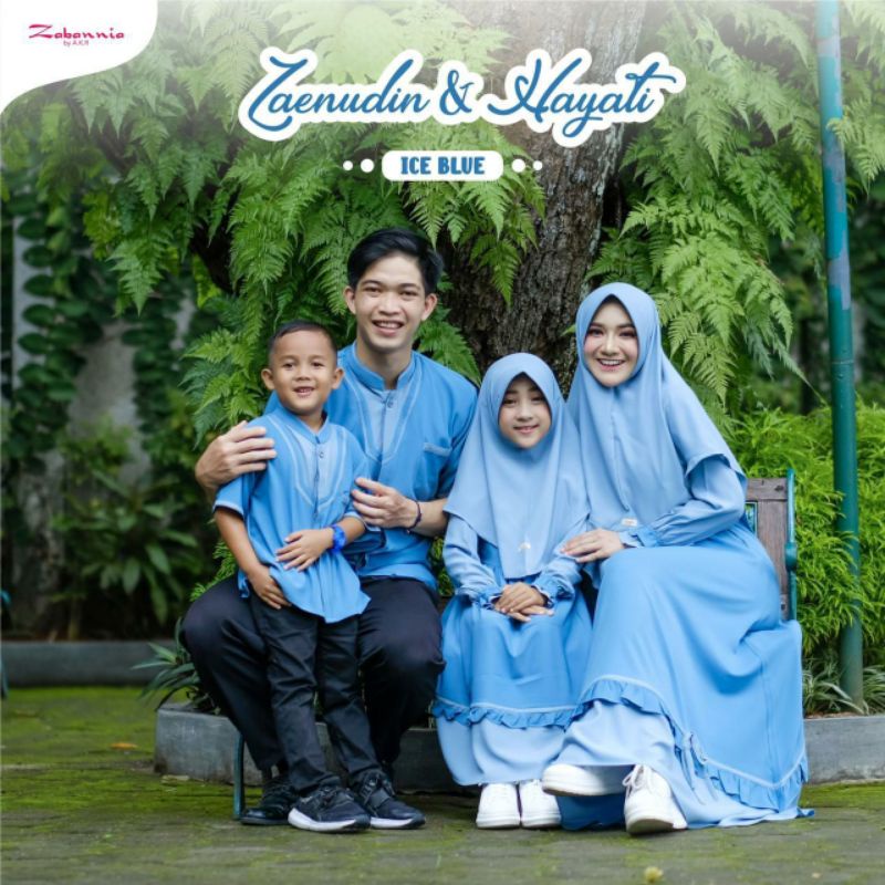 Hayati Dress By Zabannia | gamis Sarimbit Polos Set Khimar