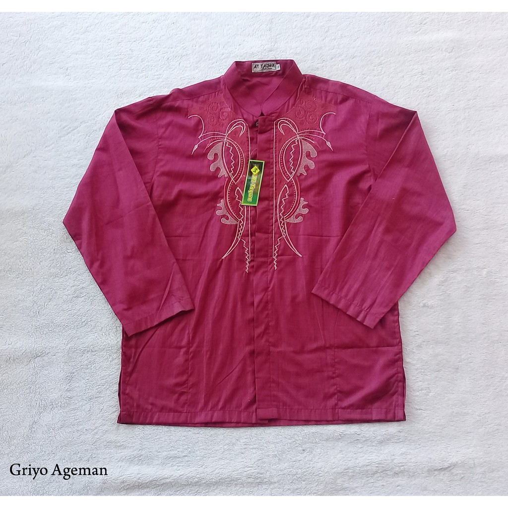 Baju Koko At-Taqwa Maroon XL