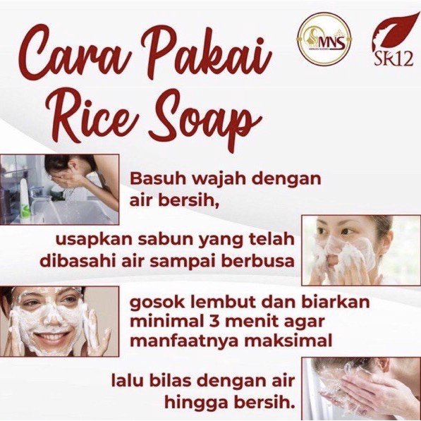 Sabun Beras SR12 Rice Soap SR 12 Sabun Pembersih Wajah Penghilang Jerawat Flek Hitam Minyak