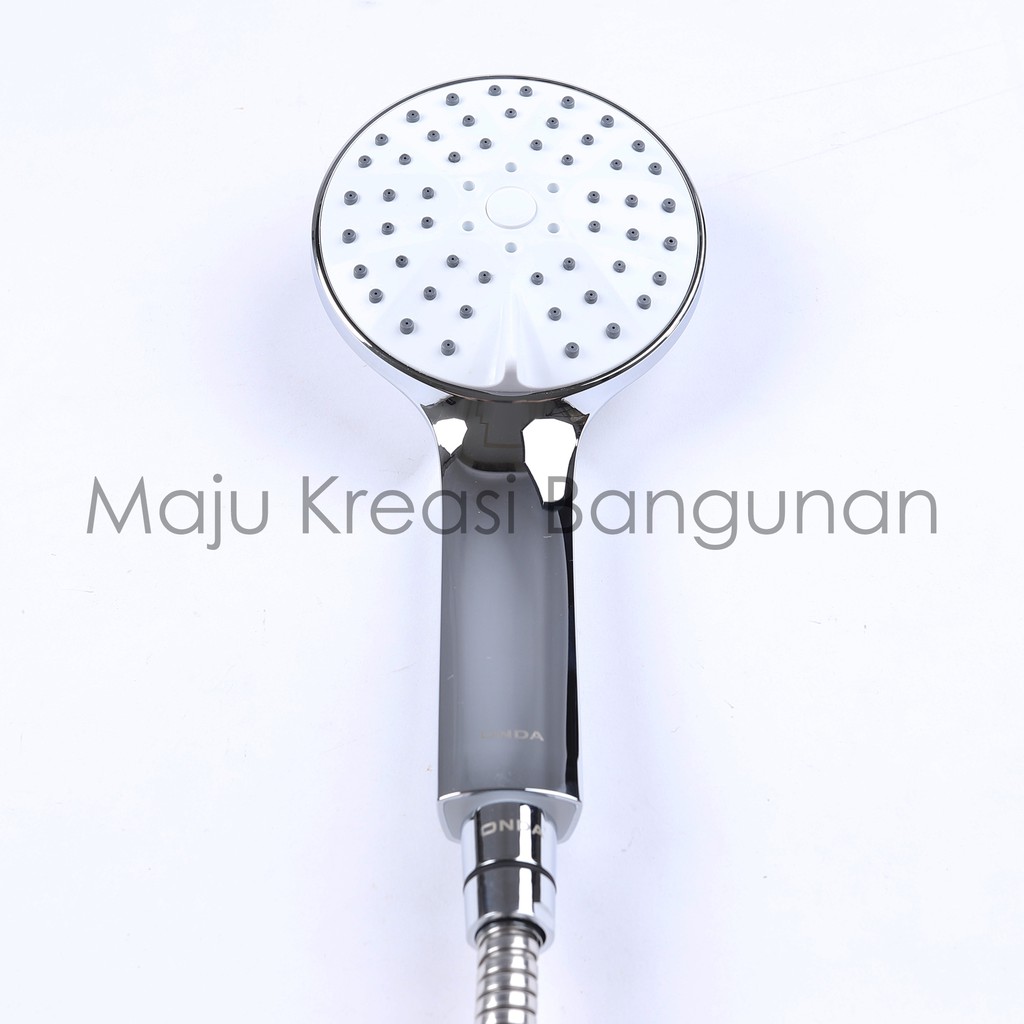 Hand Shower ONDA SO SS Chrome Kamar Mandi Tipe SOSS Kepala Bulat Toilet Termasuk Selang Fleksibel