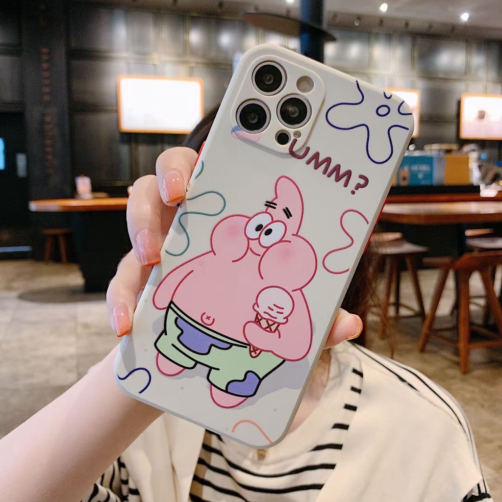 Case Samsung A22 4G A32 4G A22 5G A02 2021 M02 A52 4G/5G A72 4G/5G A02S A03S A51 A32 5G A10 A31 A11 M11 A21S A10S M01S A21 A12 M12 A71 A20 A30 M10S A50 A30S A50S A01Core M01Core F22 M30S M31S M51 F62 M62 Casing Ponsel Bintang Besar SpongeBob Pie-6