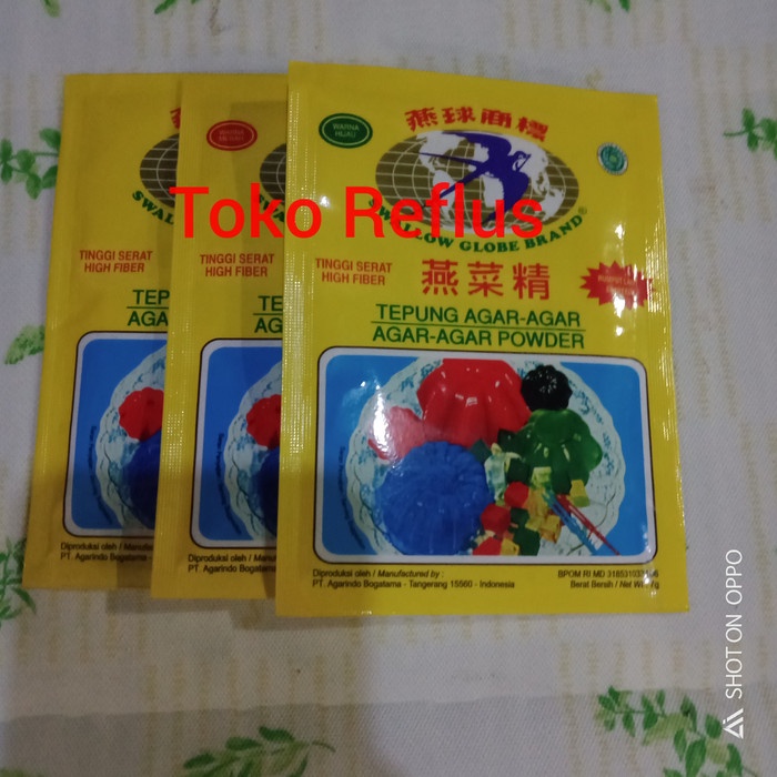 

ds20111w Swallow Globe "Tepung Agar-Agar 7 Gr - Putih Xz20X1Z11