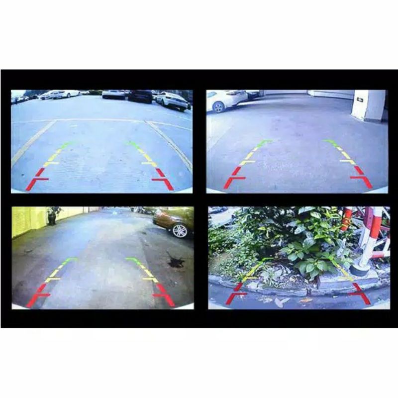 Kamera mundur mobil 8 LED universal LED CCD QM-01