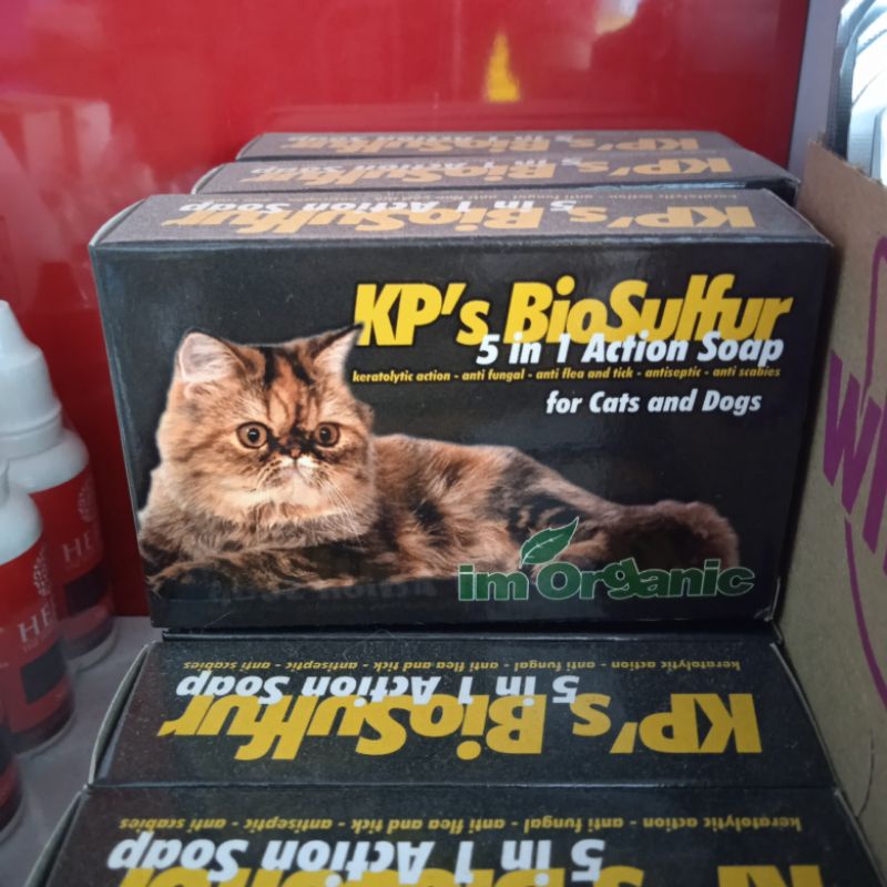 im Organic KP's bio Sulfur / Sabun Kucing Anjing anti Kutu &amp; jamur