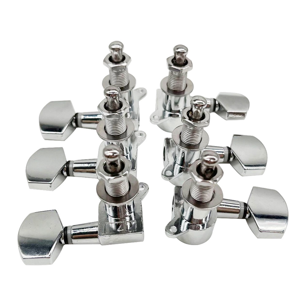 Dryer Gitar Tuning Peg Guitar Machine Head Aksesoris Gitar Akustik Dryer Grover Original Enclosed Kiri Dan Kanan 6 pcs/set