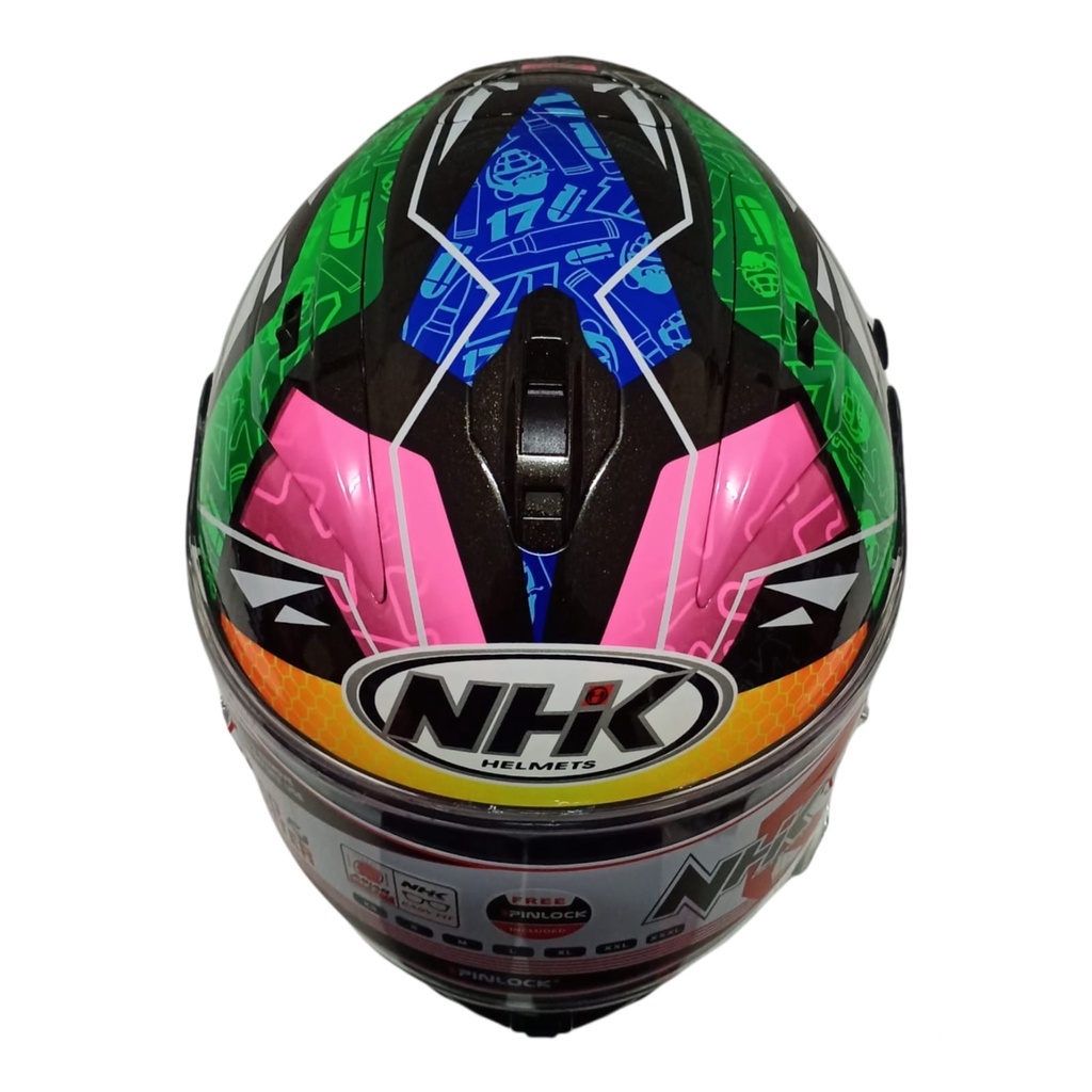 NHK HELM GP PRIME EDITION KAREL BRNO BLACK GLITERS GREEN