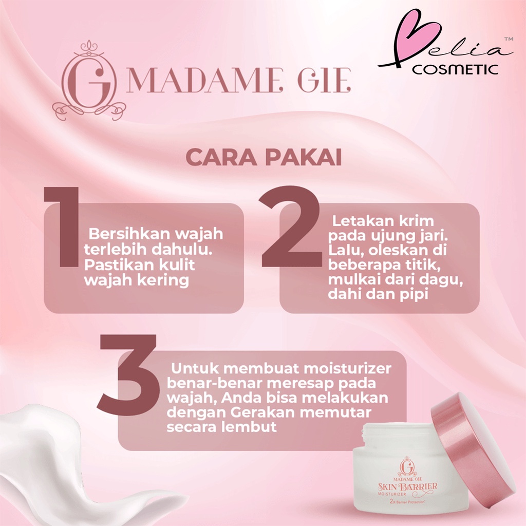 ❤ BELIA ❤ MADAME GIE Skin Barrier Series | Serum | Moisturizer | Skincare Pelembab | Skin Barrier | Ceramide | Bakuchi Extract | BPOM