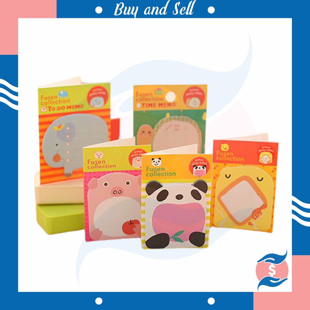 

BUYANDSELL (COD) Memo Motif Binatang / Sticky Notes Memo Karakter Animal / Tempelan Kertas Catatan U60 COD