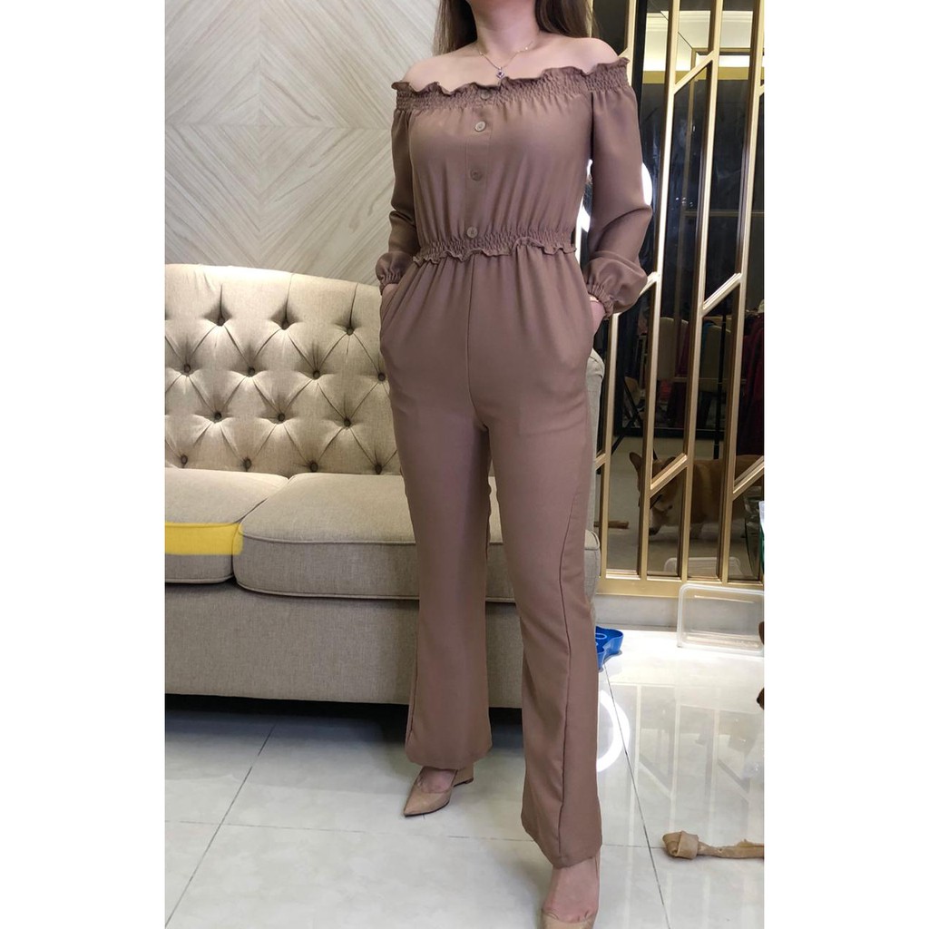 078# jumsuit moscrepe / jumsuit sabrina panjang / playsuit fashion wanita