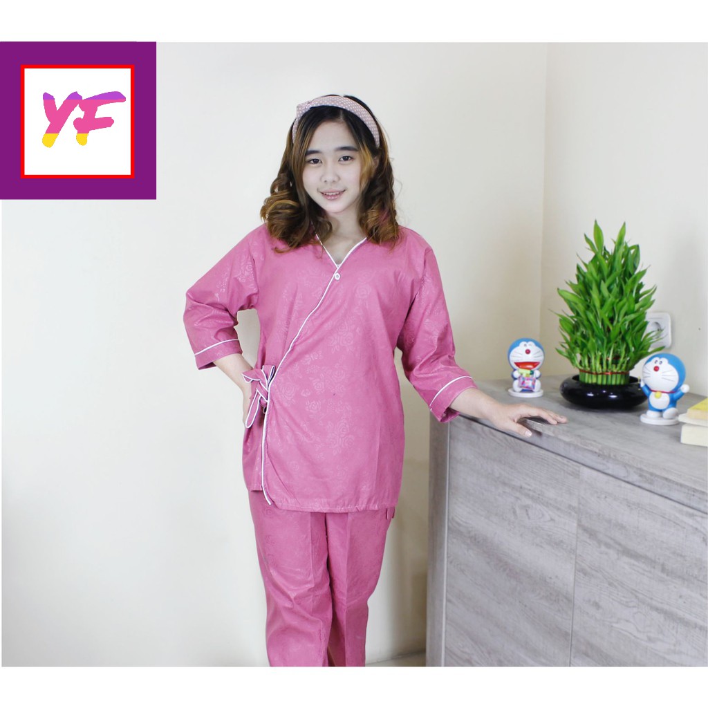 Piyama Kimono Wanita Dewasa CP EMBOS KIMONO [ 3 In 1 ]