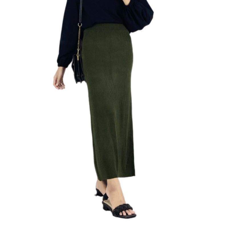 ROK RAJUT SPAN / ROK KNIT PREMIUM / ROK WANITA / ROK FORMAL / ROK PANJANG TERMURAH