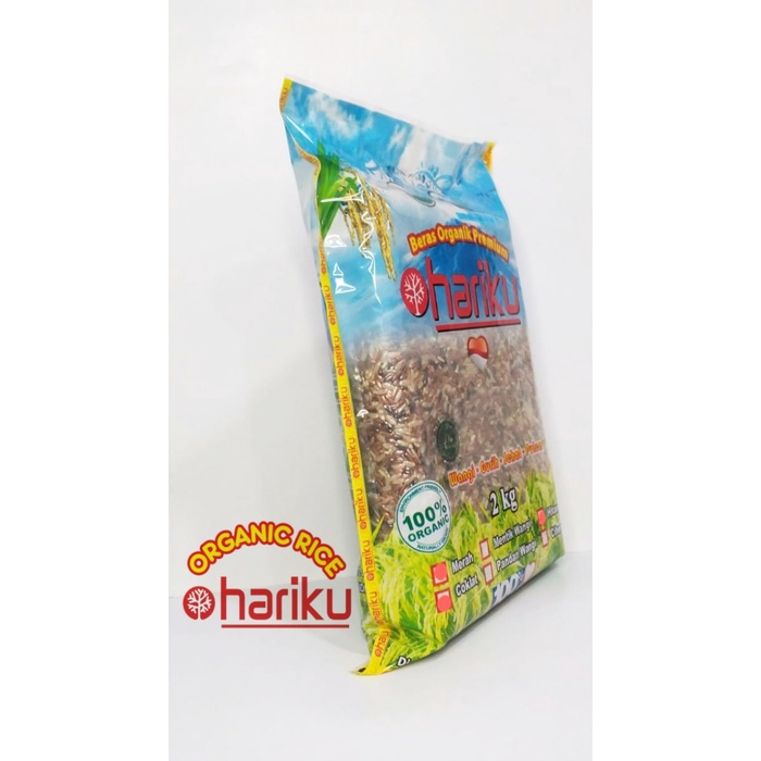 

gr20111r Beras Mix (Merah-Coklat-Hitam) Organik Hariku 2 Kg Sv012Ss