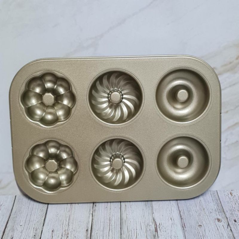donut mould 6s bake pan / cake baking pan / loyang donat