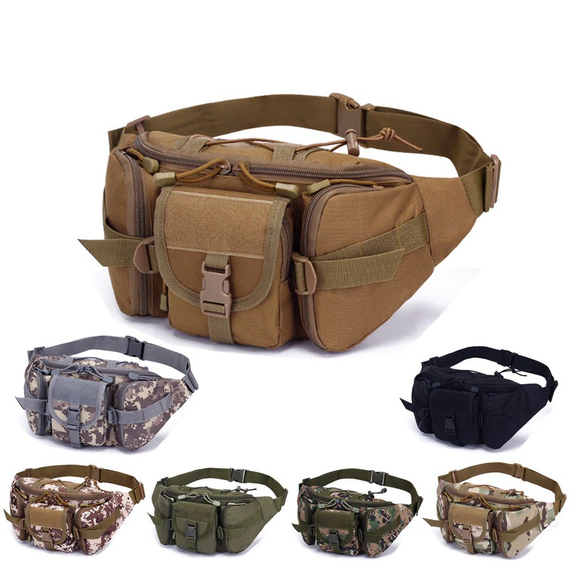 SoarOwl Tas Pinggang Tactical Waistbag Waterproof - EF1952 - Khaki