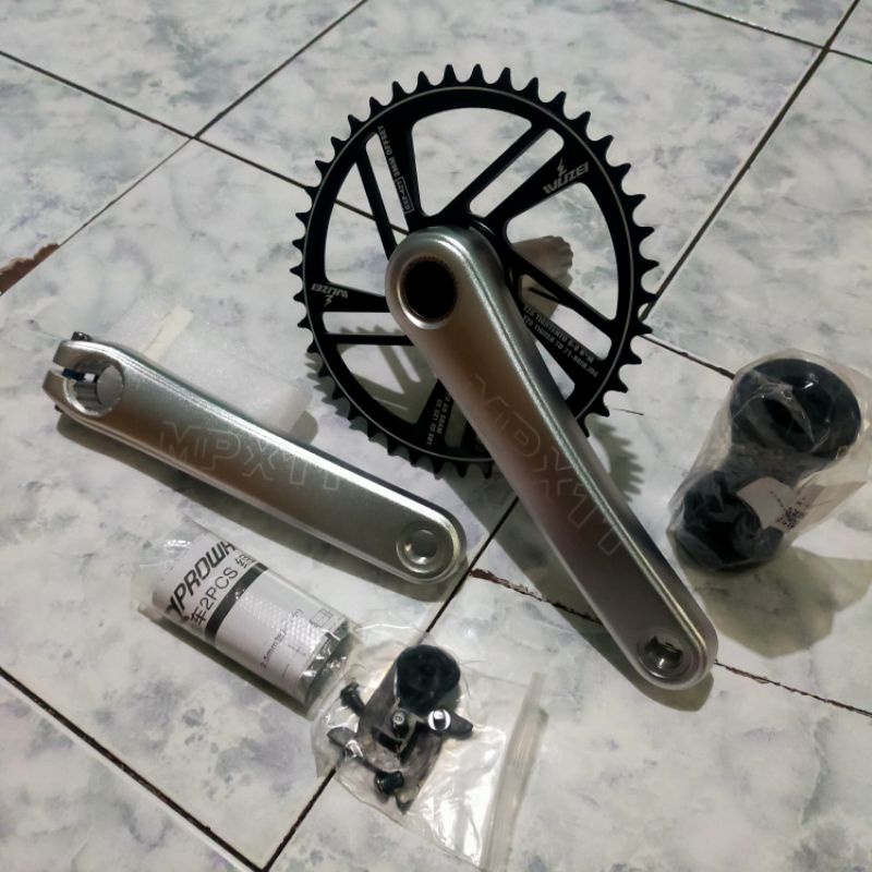 Crankset PROWHEEL MPX single Chainring GXP 42T For Gravel MTB Touring Not Fovno Snail Funn GRX Apex