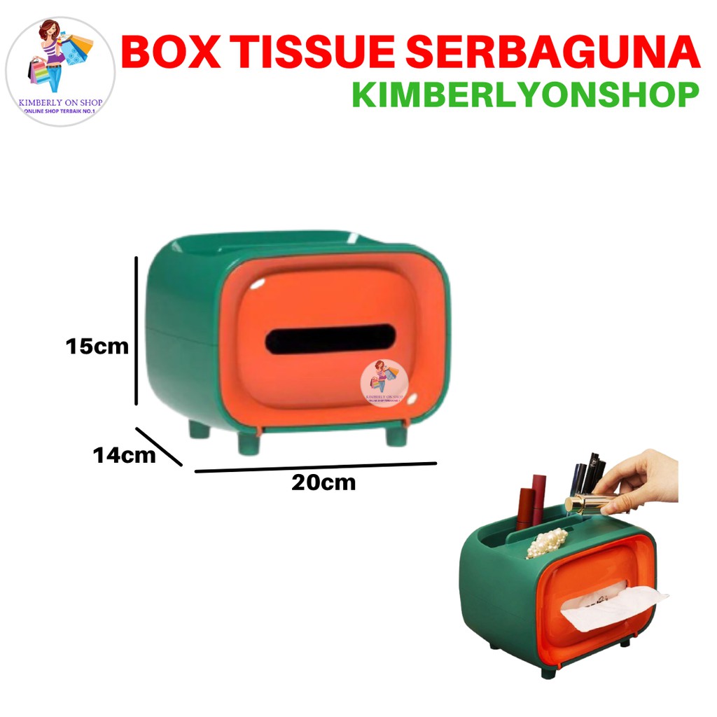 Kimberlyonshop Tempat Box Tissue Tv Holder Hp Portable