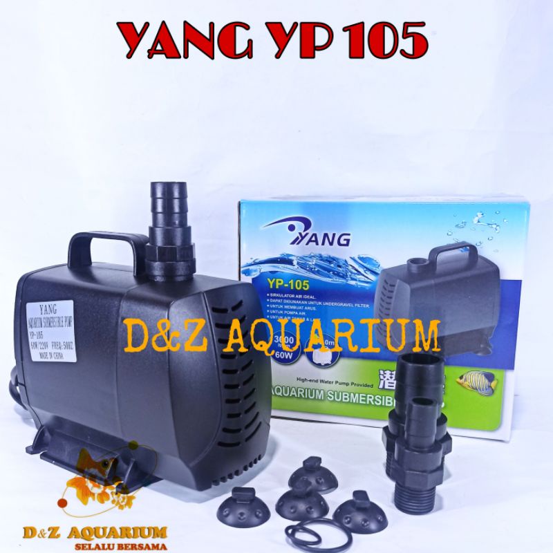 TERKENAL KUAT Pompa Air Untuk Filter Kolam Ikan YANG YP 105 YP105 Celup
