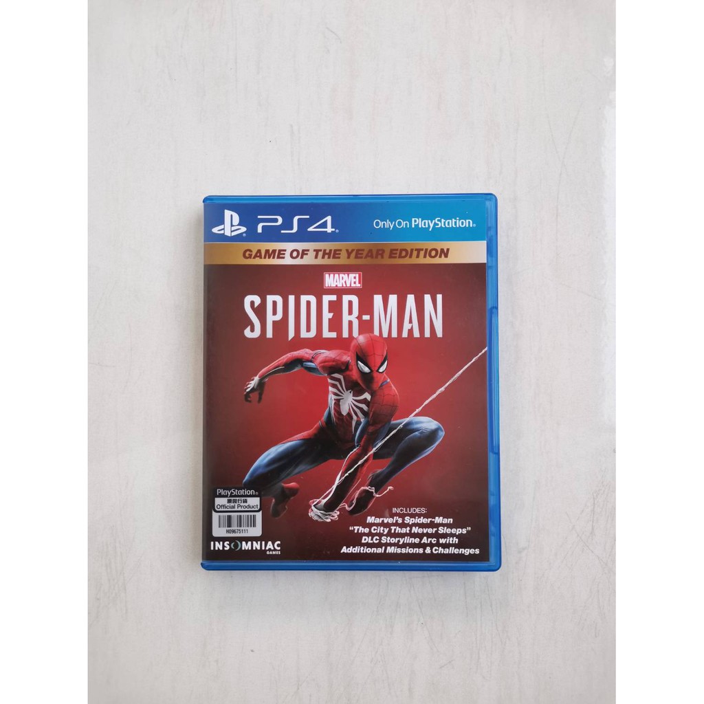 KASET MARVEL SPIDERMAN GOTY PS4 [BISA NEGO] | SECOND