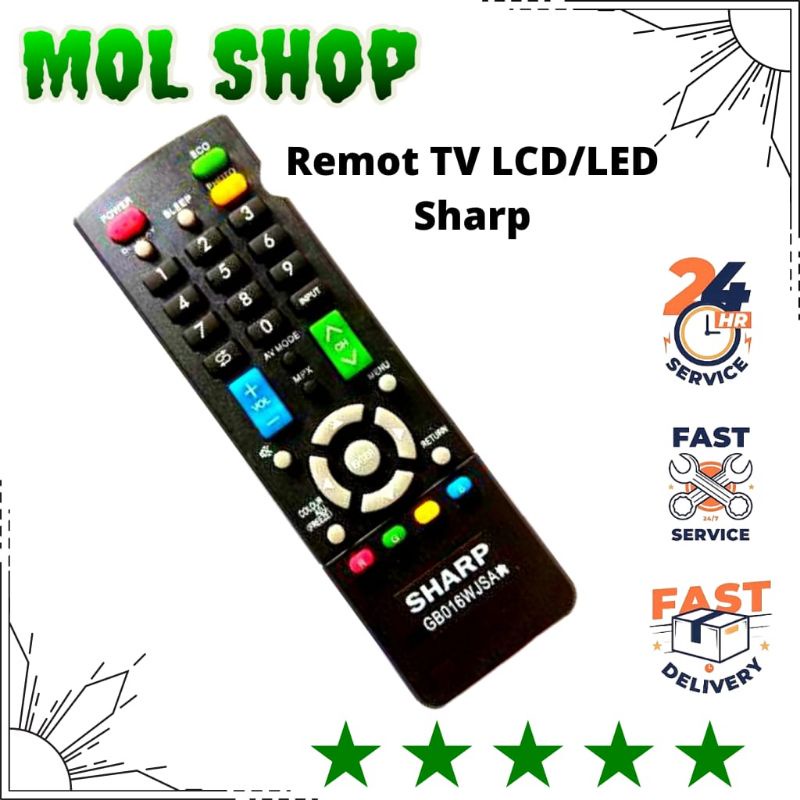Remot TV Sharp Aquos Remote TV Sharp LCD & LED Remote TV Siap Pakai Tanpa Setting Remote TV Terlaris