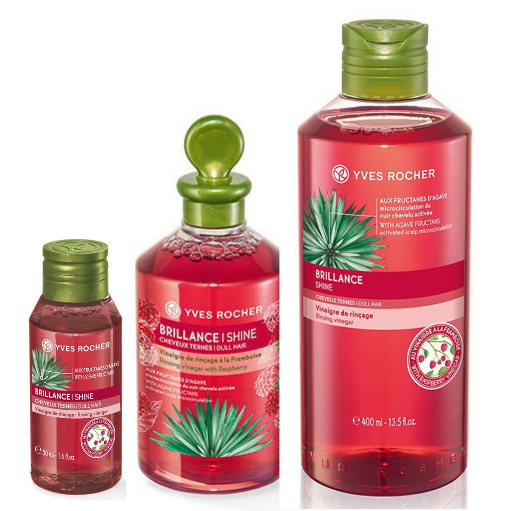 YVES ROCHER SHINE Rinsing Vinegar 50 / 150 / 400 ml ORIGINAL Shopee